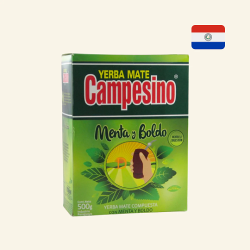 Campesino Yerba Mate - Sabor Menta y Boldo 500g